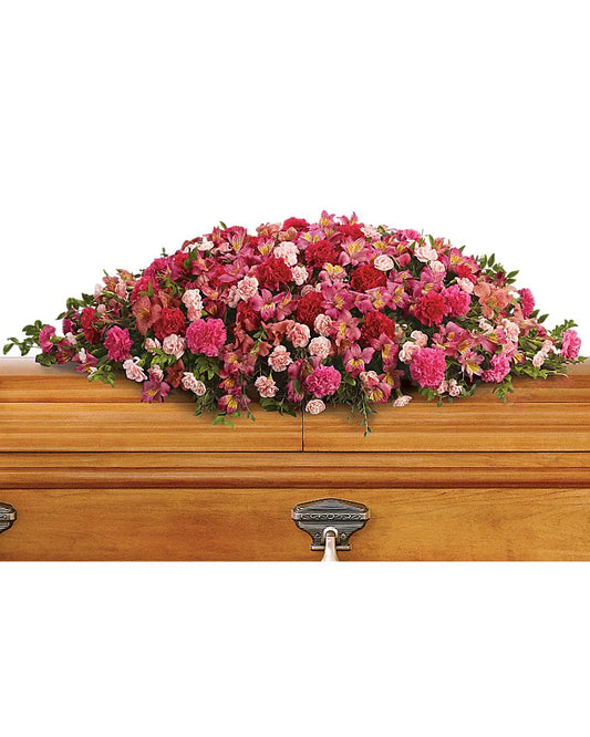 A Life Loved Casket Spray